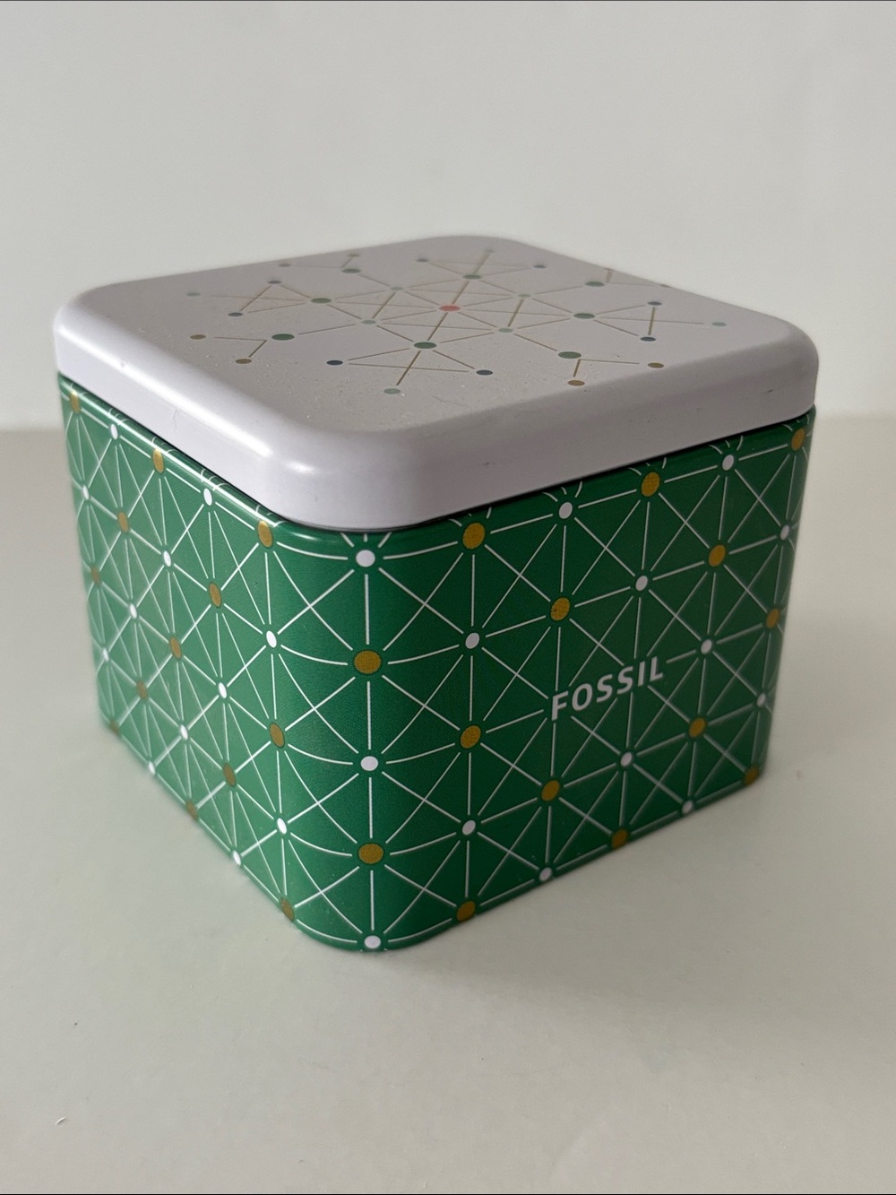 Fossil 30th Anniversary Abstract Constellation Design Watch Tin Box